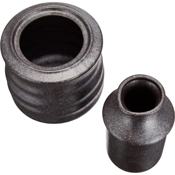 Oil Drops, Sake Bowl with Heat Insulator (Large) (Includes 2 Cups) For Cheap - Image 2