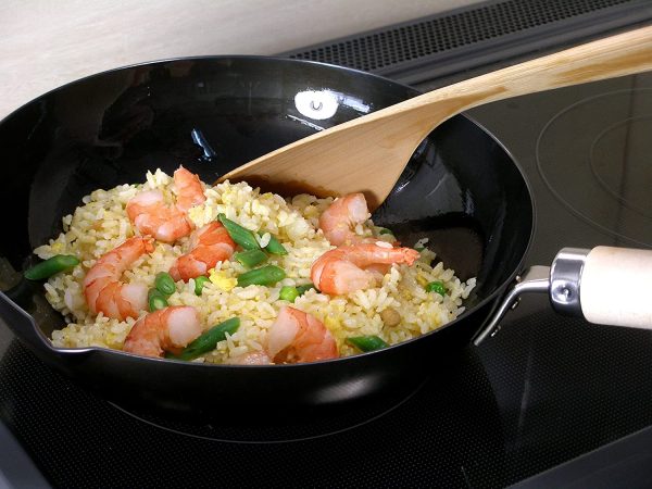 River Light Iron Frying Pan, Kyoku, Japan, 11.0 inches (28 cm), Induction Compatible, Wok, Made in Japan Cheap - Image 3
