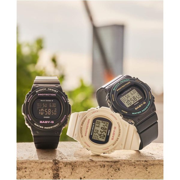 [Casio] Baby Gee Radio Solar BGD-5700-1JF Women s Black Online Sale - Image 2