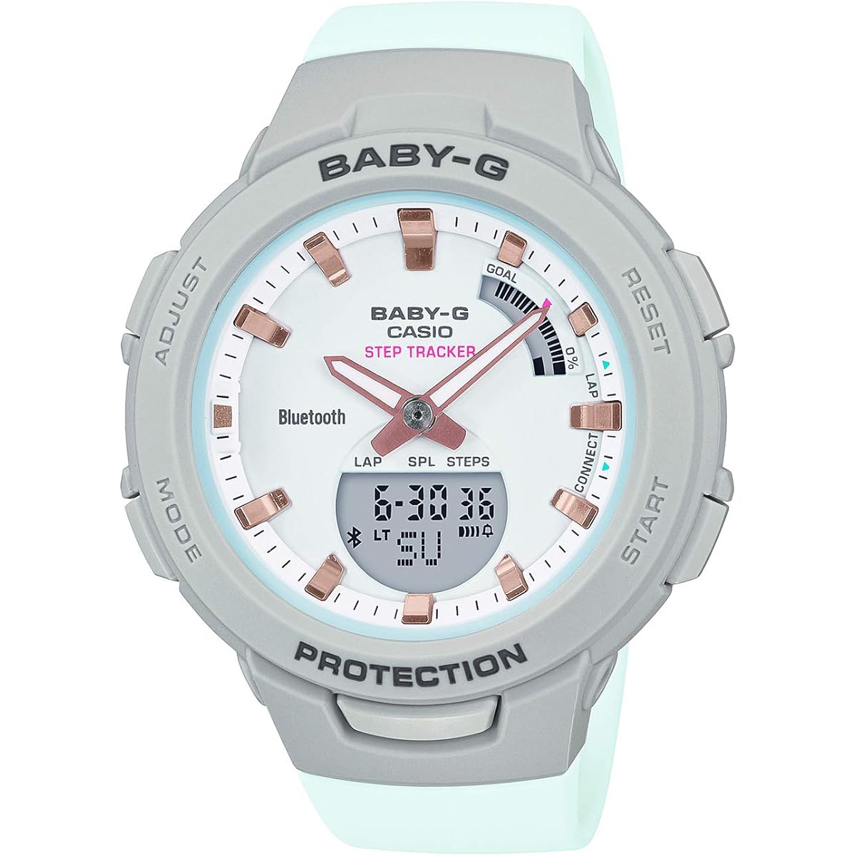 [Casio] Babygie Watch FOR SPORTS Pedometer Equipped with Bluetooth BSA-B100MC-8AJF Women s For Cheap