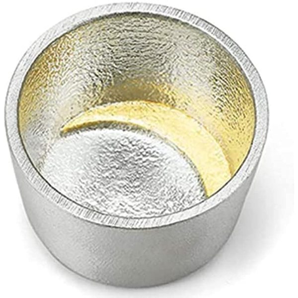 Nosaku Japanese Paper Wrapping] Moon Sake Pot, Gold Foil, Wine Cup, Set of 2 Online - Image 2