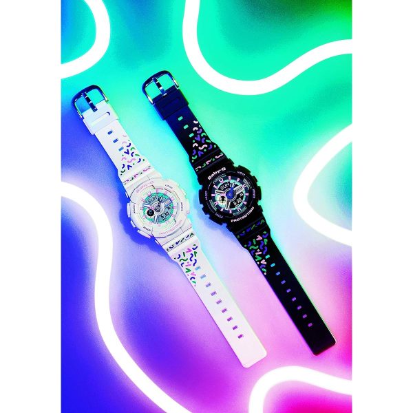[Casio] Baby Gee Geometric Pattern Watch BA-110TH-7AJF Women s Multi For Cheap - Image 2