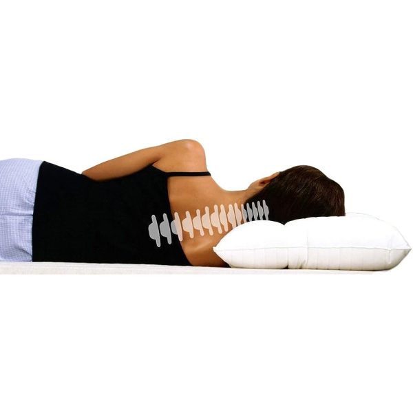 Danfill JPA110 Pillow, 17.7 x 25.6 inches (45 x 65 cm), White, Washable, Allergy Prevention, Neck Pillow Light Hot on Sale - Image 2